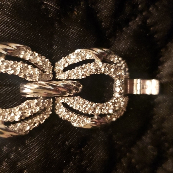 Vintage Crown Trifari Bracelet. Silver tone - Picture 4 of 7